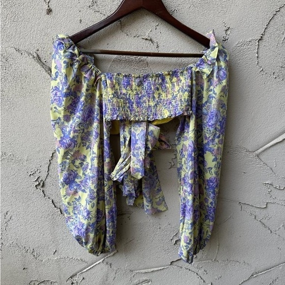 For Love and Lemons Maui Wrap Top I Size  M - Picture 8 of 13